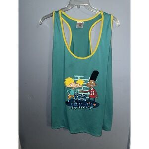 Nickelodeon‎ Hey Arnold Tank Teal Green 3X